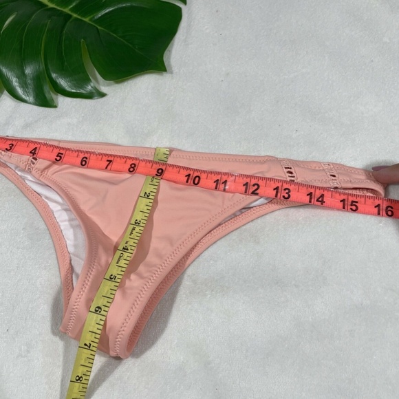 NEW $38 Rhythm My Cheeky Bikini‎ Bottoms in Peach [ SZ Medium US ] - Picture 11 of 11